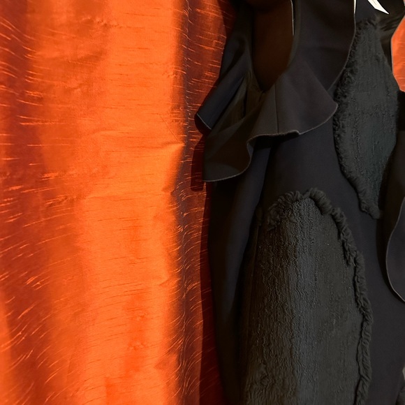 NEW Proenza Schouler Black Asymmetric Cut Out Embroidered Evening Dress - Picture 3 of 10